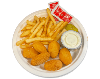 Chicken nuggets and fries