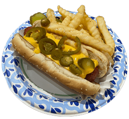 Nacho Wong hot dog
